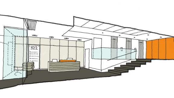 322 High Holborn Entrance Hall Concept Sketch