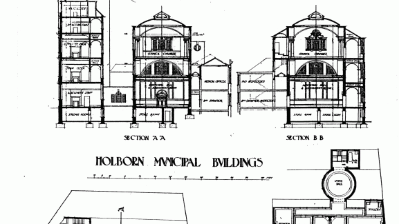 Holborn Hall, 193-197 High Holborn, London history