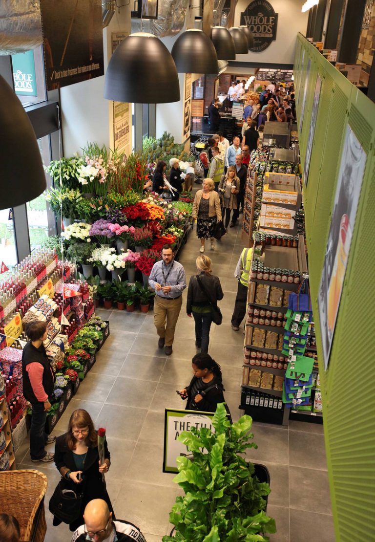 whole foods market piccadilly London high view of gallery