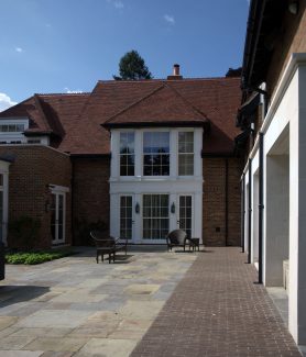 Surrey country house transformed rear court