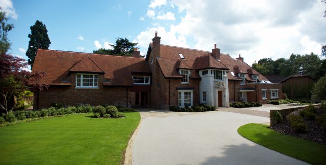 Surrey country house transformed front drive