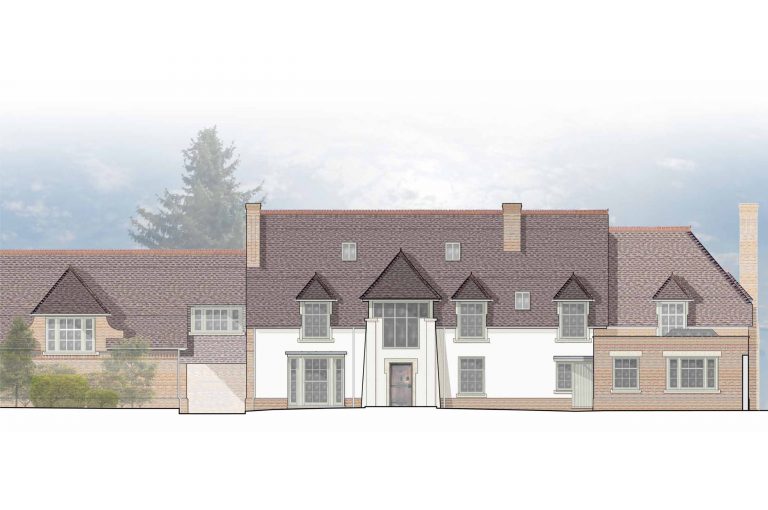 Country house transformed preliminary elevation